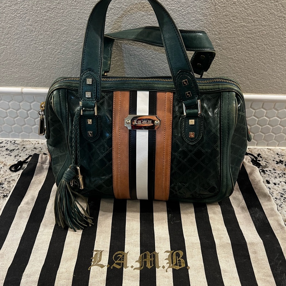 L.A.M.B bowler bag